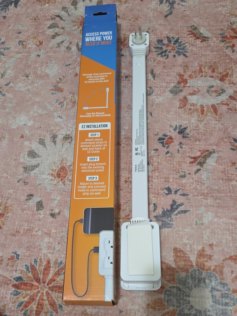 NWOT White Electrical Outlet Extender - Picture 2 of 2